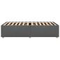 Preview: Bettgestell ohne Matratze Dunkelgrau 90x190 cm Stoff