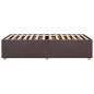 Preview: Bettgestell ohne Matratze Dunkelbraun 90x190 cm Stoff