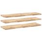 Preview: Schweberegale 3 Stk. 140x40x4 cm Massivholz Akazie Unbehandelt