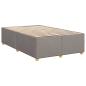 Preview: Bettgestell ohne Matratze Taupe 120x190 cm Stoff
