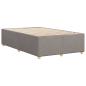 Preview: Bettgestell ohne Matratze Taupe 120x190 cm Stoff