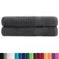 Preview: Premium Saunatücher SOLUND 2 Stk. Anthrazit 80x200 cm 600 g/m²