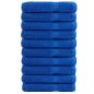 Preview: ARDEBO.de - Premium Saunatücher SOLUND 10 Stk. Blau 80x200 cm 600 g/m²