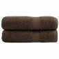 Preview: Premium Handtücher SOLUND 2 Stk. Braun 50x100 cm 600 g/m²