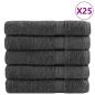 Preview: ARDEBO.de - Premium Handtücher SOLUND 50 Stk. Anthrazit 100x200 cm 600 g/m²