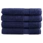 Preview: ARDEBO.de - Premium Saunatücher SOLUND 4 Stk. Marineblau 80x200 cm 600 g/m²