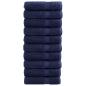 Preview: ARDEBO.de - Premium Badetücher SOLUND 10 Stk. Marineblau 100x150 cm 600 g/m²