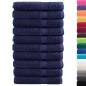 Preview: Premium Handtücher SOLUND 10 Stk. Marineblau 100x200 cm 600 g/m²