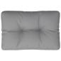 Preview: Palettenkissen Grau 50x40x12 cm Stoff