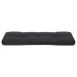 Preview: Palettenkissen Schwarz 120x40x12 cm Stoff