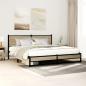 Preview: ARDEBO.de - Metallbett ohne Matratze Sonoma-Eiche 180x200 cm