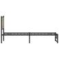Preview: Metallbett ohne Matratze Sonoma-Eiche 100x200 cm