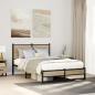 Preview: ARDEBO.de - Metallbett ohne Matratze Sonoma-Eiche 120x190 cm