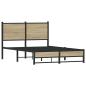 Preview: Metallbett ohne Matratze Sonoma-Eiche 120x190 cm