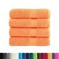Preview: Premium-Duschtücher SOLUND 4 Stk. Orange 70x140 cm 600 g/m²