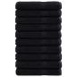 Preview: Premium-Handtücher SOLUND 10 Stk. Schwarz 100x200 cm 600 g/m²