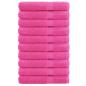 Preview: Premium-Handtücher SOLUND 10 Stk. Rosa 100x200 cm 600 g/m²