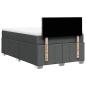 Preview: Boxspringbett mit Matratze Dunkelgrau 120x200 cm Stoff