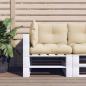 Preview: ARDEBO.de - Palettenkissen 3-tlg. Beige Stoff