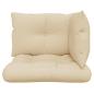 Preview: Palettenkissen 3-tlg. Beige Stoff