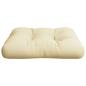 Preview: Palettenkissen Creme 50x50x12 cm Stoff