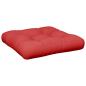 Preview: Palettenkissen Rot 50x50x12 cm Stoff