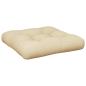 Preview: Palettenkissen Beige 60x60x12 cm Stoff