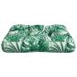 Preview: Palettenkissen Blattmuster 60x60x12 cm Stoff