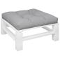 Preview: Palettenkissen Grau 80x80x12 cm Stoff