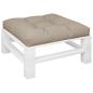 Preview: Palettenkissen Taupe 80x80x12 cm Stoff