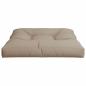 Preview: Palettenkissen Taupe 80x80x12 cm Stoff
