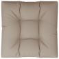 Preview: Palettenkissen Taupe 80x80x12 cm Stoff