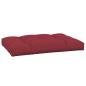 Preview: Palettenkissen Weinrot 120x80x12 cm Stoff