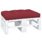 Preview: Palettenkissen Weinrot 120x80x12 cm Stoff