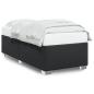 Preview: Bettgestell Schwarz 80x200 cm Kunstleder