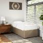 Preview: ARDEBO.de - Bettgestell Cappuccino-Braun 100x200 cm Kunstleder