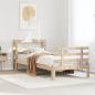 Preview: ARDEBO.de - Bettgestell mit Kopfteil ohne Matratze 90x190 cm