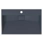Preview: Waschbecken 60x38x11 cm Mineralguss/Marmorguss Anthrazit