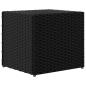 Preview: Pflanzkübel 2 Stk. Schwarz 36x30x32 cm Poly Rattan