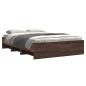 Preview: Bettgestell ohne Matratze Braun Eiche 120x200 cm Holzwerkstoff