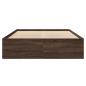 Preview: Bettgestell ohne Matratze Braun Eiche 120x200 cm Holzwerkstoff
