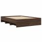 Preview: Bettgestell ohne Matratze Braun Eiche 120x200 cm Holzwerkstoff