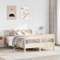 Preview: ARDEBO.de - Massivholzbett ohne Matratze 135x190 cm Kiefernholz