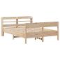 Preview: Massivholzbett ohne Matratze 135x190 cm Kiefernholz