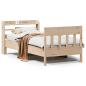 Preview: Massivholzbett ohne Matratze 75x190 cm Kiefernholz