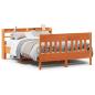 Preview: Massivholzbett ohne Matratze Wachsbraun 160x200 Kiefernholz