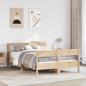 Preview: ARDEBO.de - Massivholzbett ohne Matratze 160x200 cm Kiefernholz