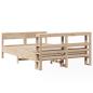 Preview: Massivholzbett ohne Matratze 160x200 cm Kiefernholz