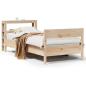 Preview: Massivholzbett ohne Matratze 75x190 cm Kiefernholz