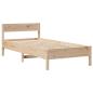 Preview: Massivholzbett ohne Matratze 75x190 cm Kiefernholz